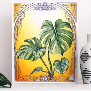 termek-10 Nyári monstera vásznon