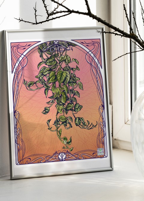 Naplemente futóka képkeretben